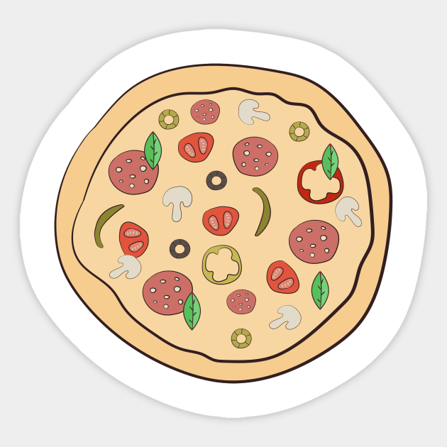 Big pizza. Sticker by Design images